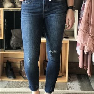 Medium dark skinny jeans
